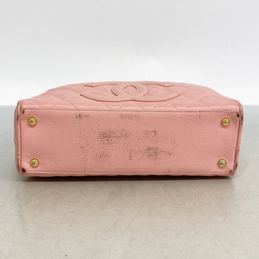 Chanel Matelassé handbag, caviar leather, pink, women's. - Picture 3 of 11